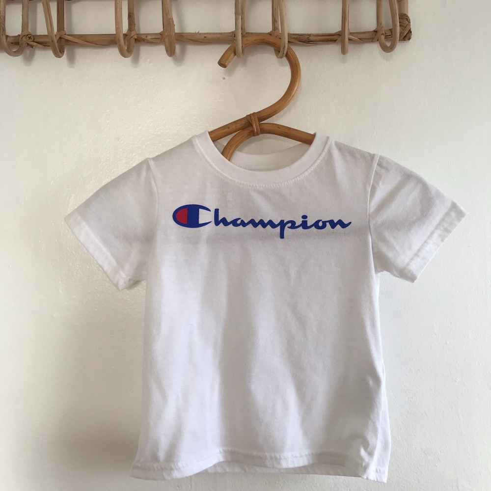 Champion Logo toddler tee hipster kids tee 4T EUC